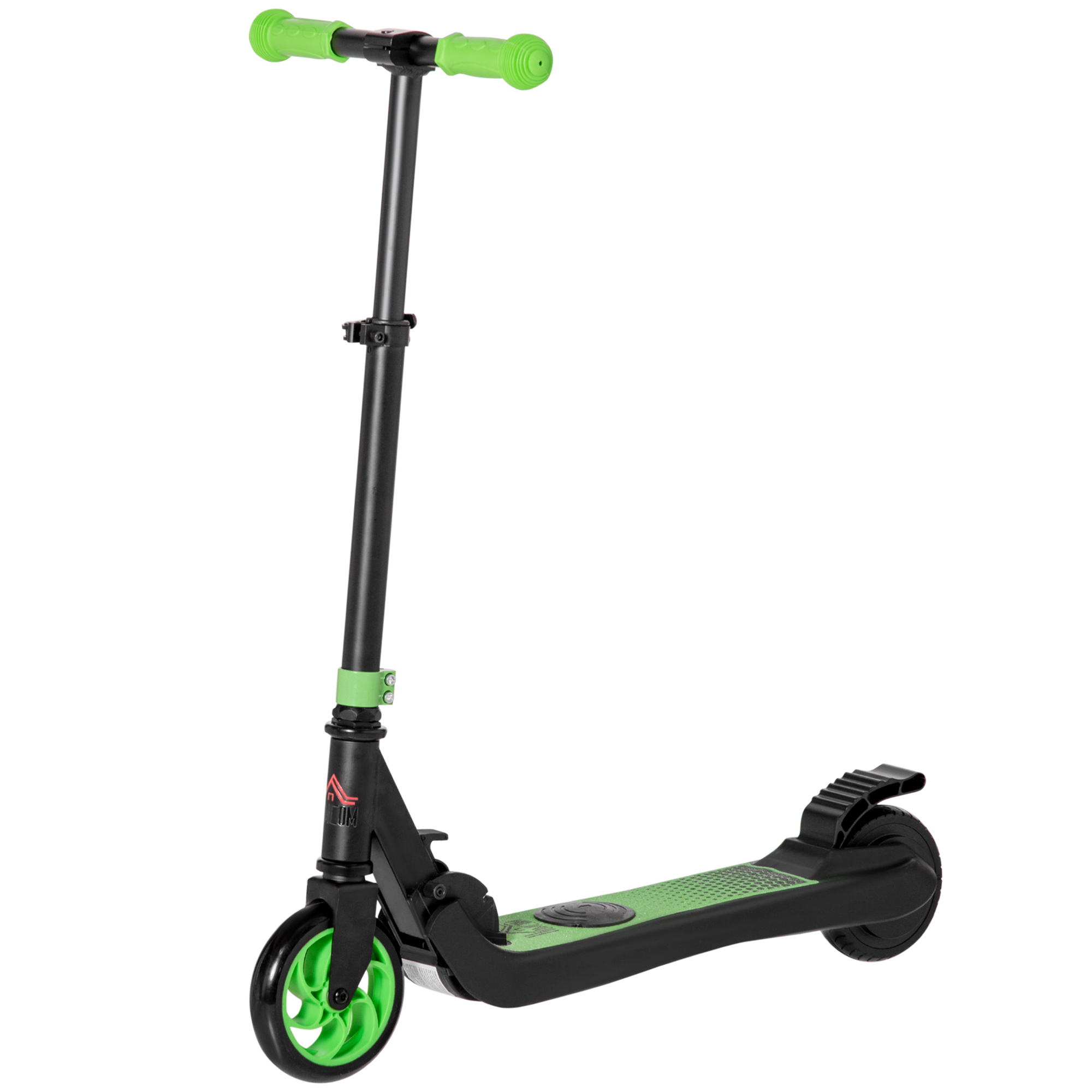 Patinete Batería Altura ajustable 24v 8kmh homcom verde para niños de +6