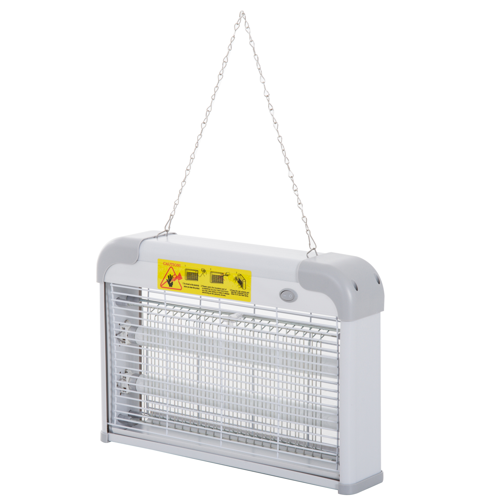 Elimina insectos - con luz UV, exterior e interior OUTSUNNY, Gris