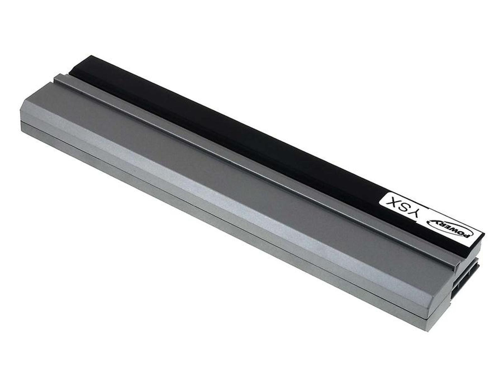 Dispositivo rectangular largo y plateado con parte superior negra y etiqueta blanca con la palabra 'YSX'. Fondo blanco.