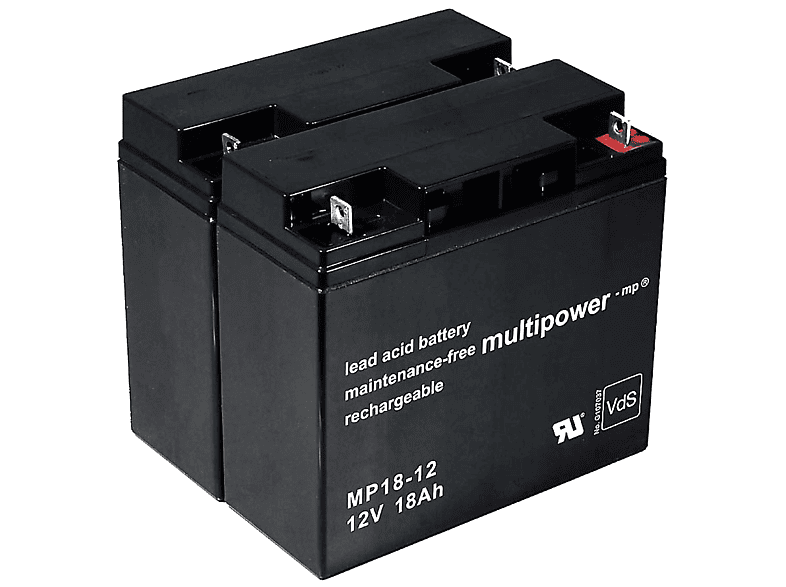 POWERY Powery Akku für USV APC RBC 7 Lead-Acid Akku, 12 Volt, 18Ah ...