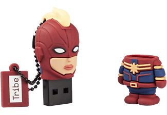 Memoria USB Captain Marvel;TRIBE, Rojo