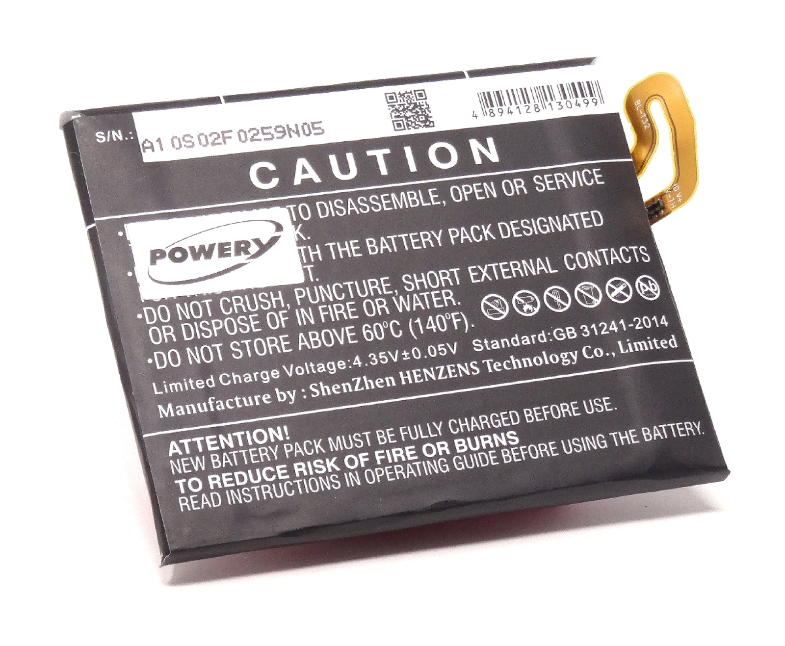 POWERY Akku für LG G6 Li-Polymer Akku, 3.8 Volt, 3300mAh