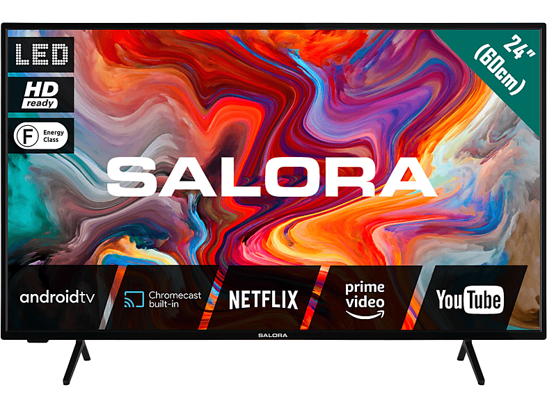 SALORA Salora SMART24TV – 24 Zoll – Smart TV – HD Ready – 2022 SMART24TV (Flat, 24 Zoll / 61 cm, HD-ready, SMART TV, Android)