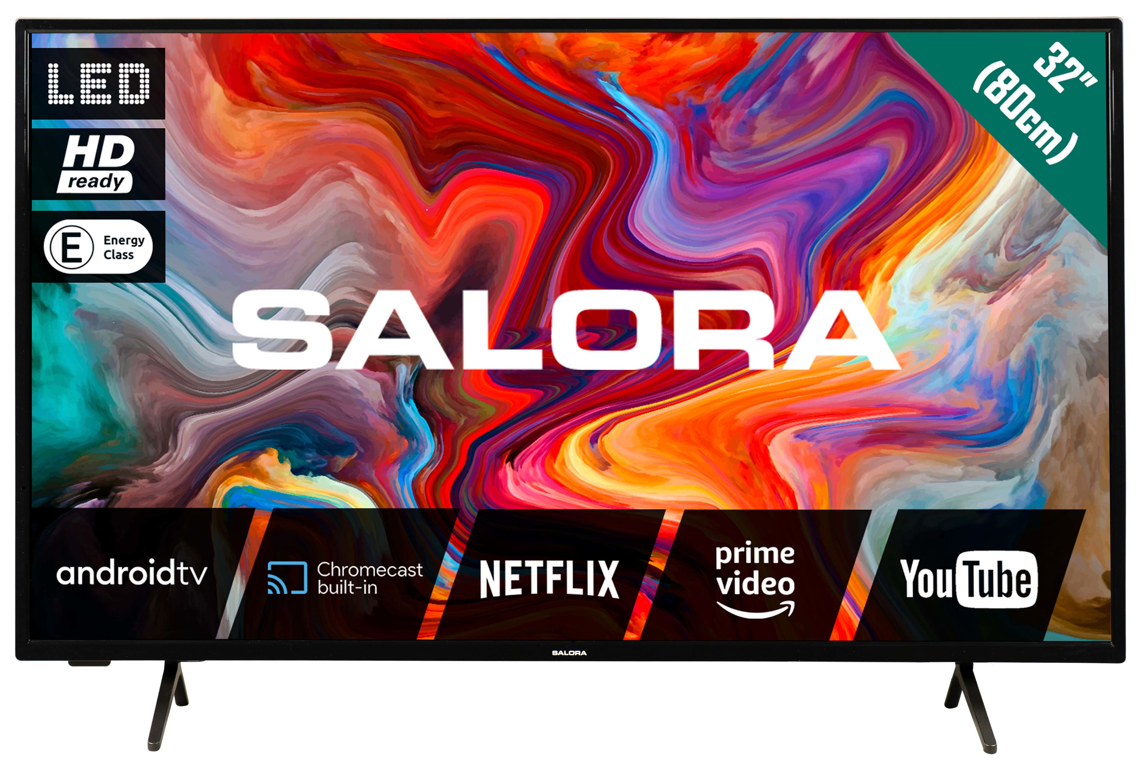 SALORA Salora SMART32TV – 32 SMART Zoll HD-ready, Zoll – TV 32 HD Smart TV, – 2022 / cm, SMART32TV Android) – (Flat, Ready 81,3