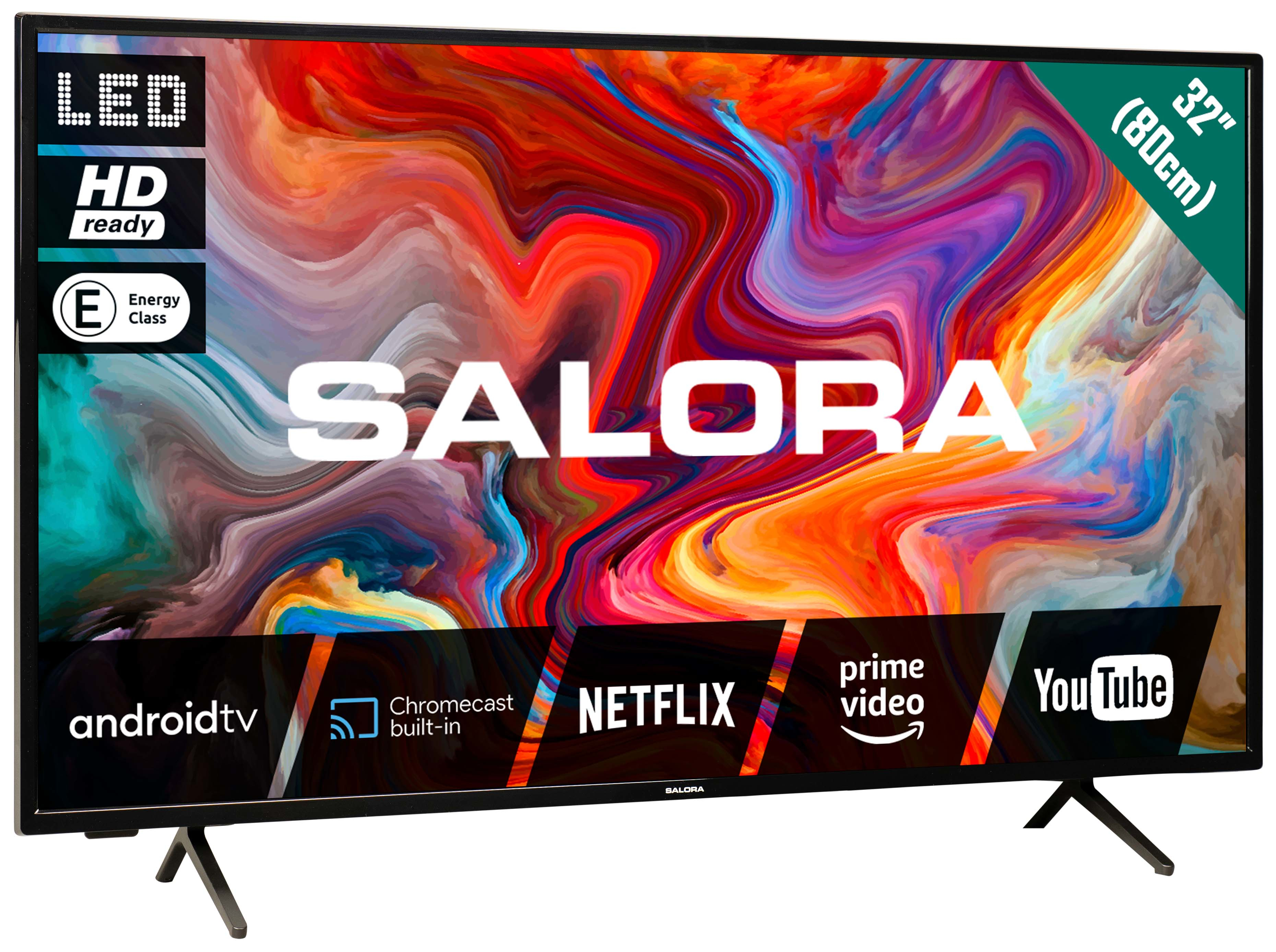 SALORA Salora SMART32TV TV, Ready / SMART32TV – – – cm, HD 32 HD-ready, Zoll SMART 32 81,3 TV Zoll Smart Android) (Flat, 2022 –