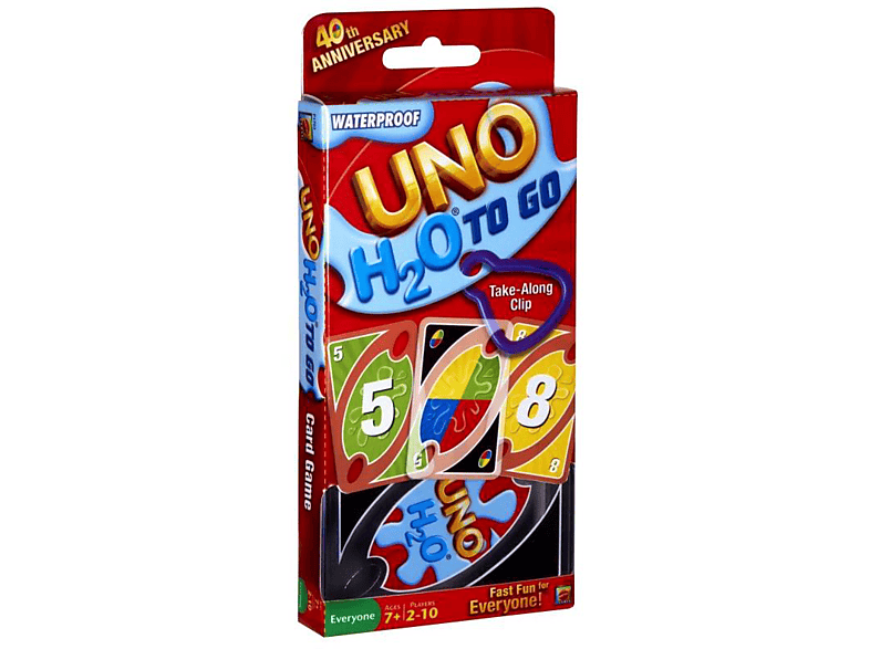 MATTEL Games To Game Uno Gesellschaftsspiel Card H2o Go 