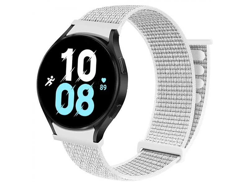 CASEONLINE Nylon No-Gap, (44mm), Summit Smartband, Samsung, Galaxy White 5 Watch