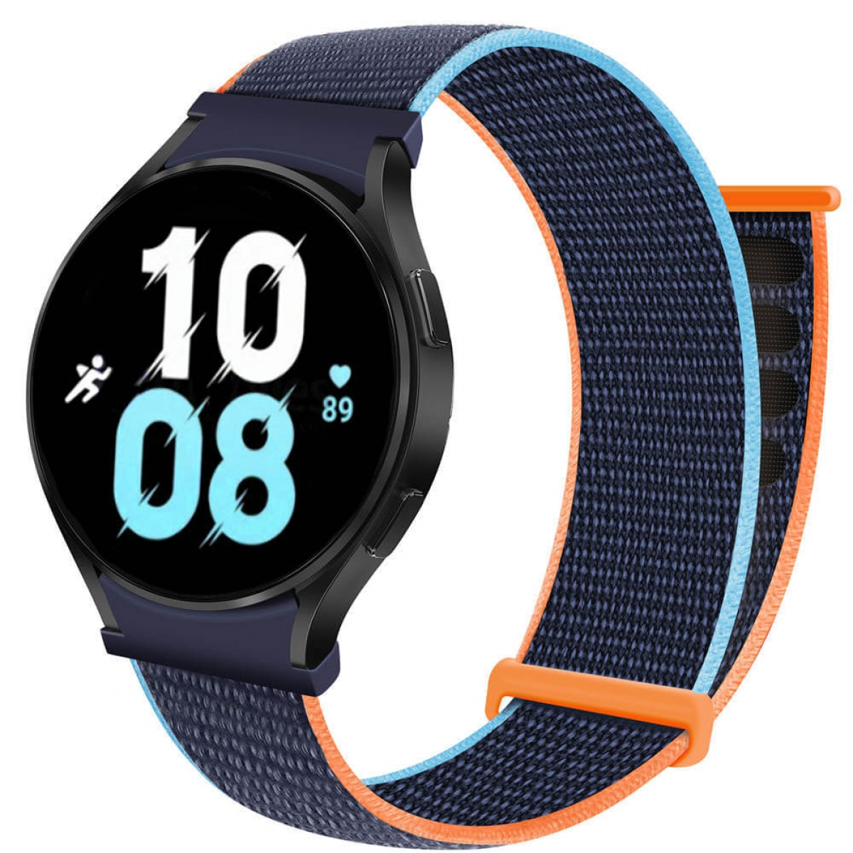 (44mm), CASEONLINE 5 Galaxy Watch Samsung, Navy Nylon Smartband, No-Gap, Deep