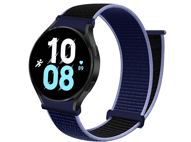 No-Gap, CASEONLINE Watch (44mm), 5 Midnight Nylon Galaxy Blue Samsung, Smartband,
