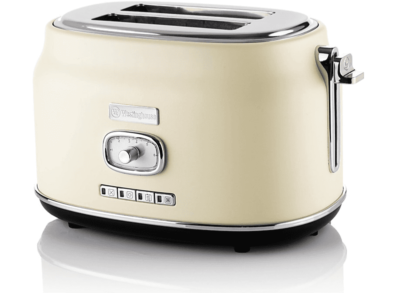 WESTINGHOUSE WKTT857WH Toaster cremeweiß (815 Watt, Schlitze: 2)