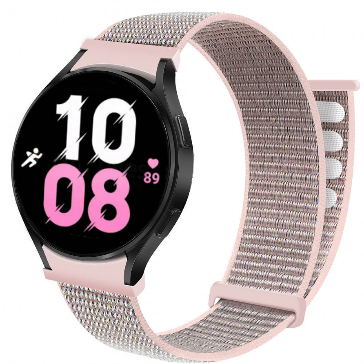 CASEONLINE Nylon No-Gap, Smartband, 5 (40mm), Sand Pink Watch Samsung, Galaxy