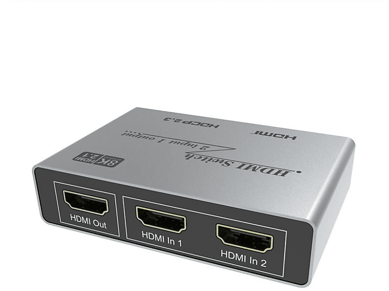 2x1 mit Konverter Fernbedienung Switch INF 8K HDMI