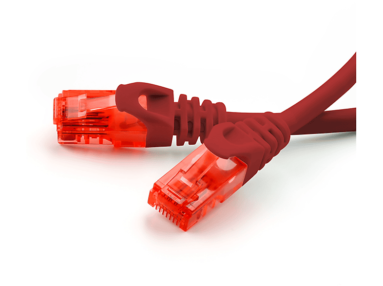 CSL 10m Patchkabel, Cat6 LAN Kabel, rot