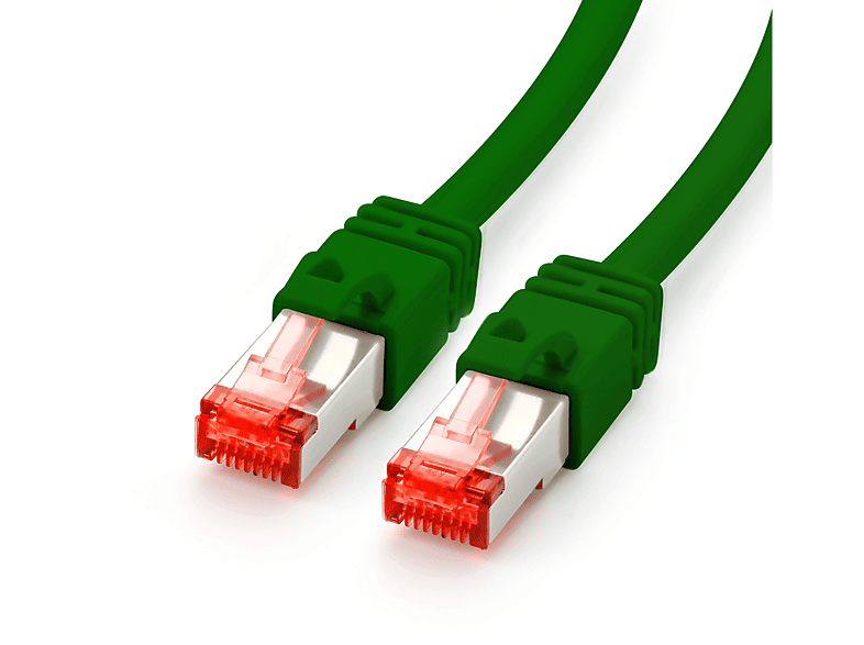 Patchkabel, Cat7 3m grün LAN Kabel, CSL