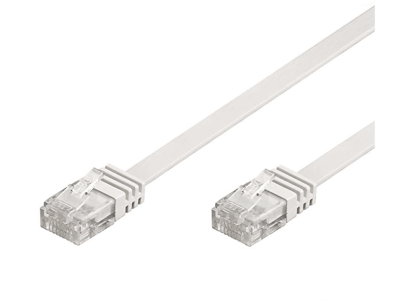Patchkabel, weiß 0,5m LAN Kabel, Cat6 CSL