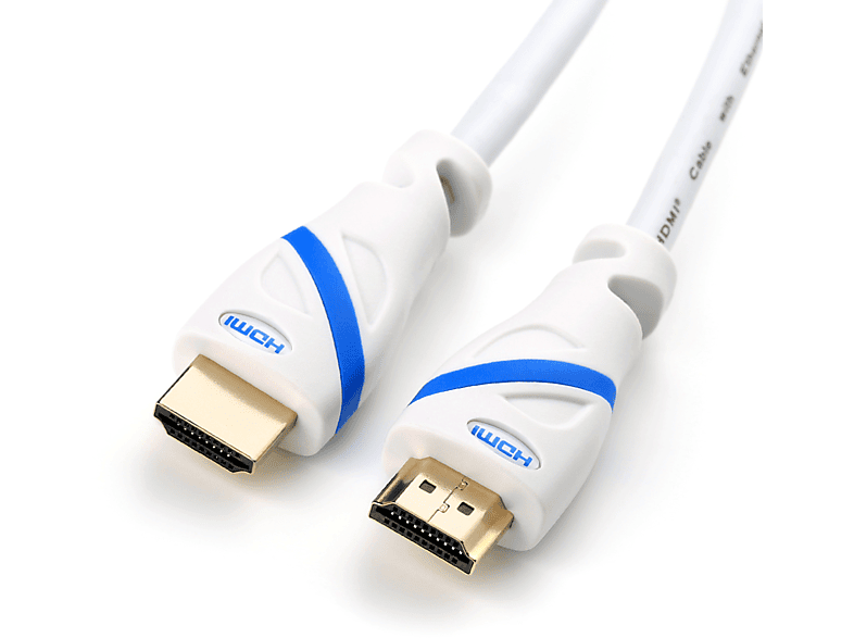 weiß/blau CSL Kabel, Kabel, HDMI m 7,5 HDMI