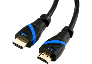 karakter leeftijd mager CSL HDMI 2.0 Kabel, 5m HDMI Kabel, schwarz/blau | MediaMarkt