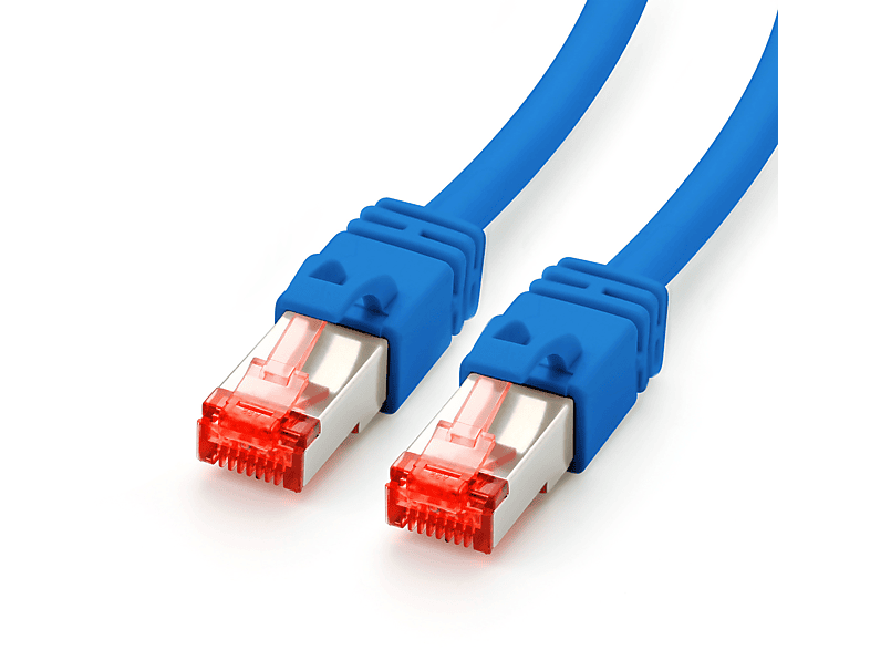 CSL 2m Patchkabel, Cat7 LAN Kabel, blau