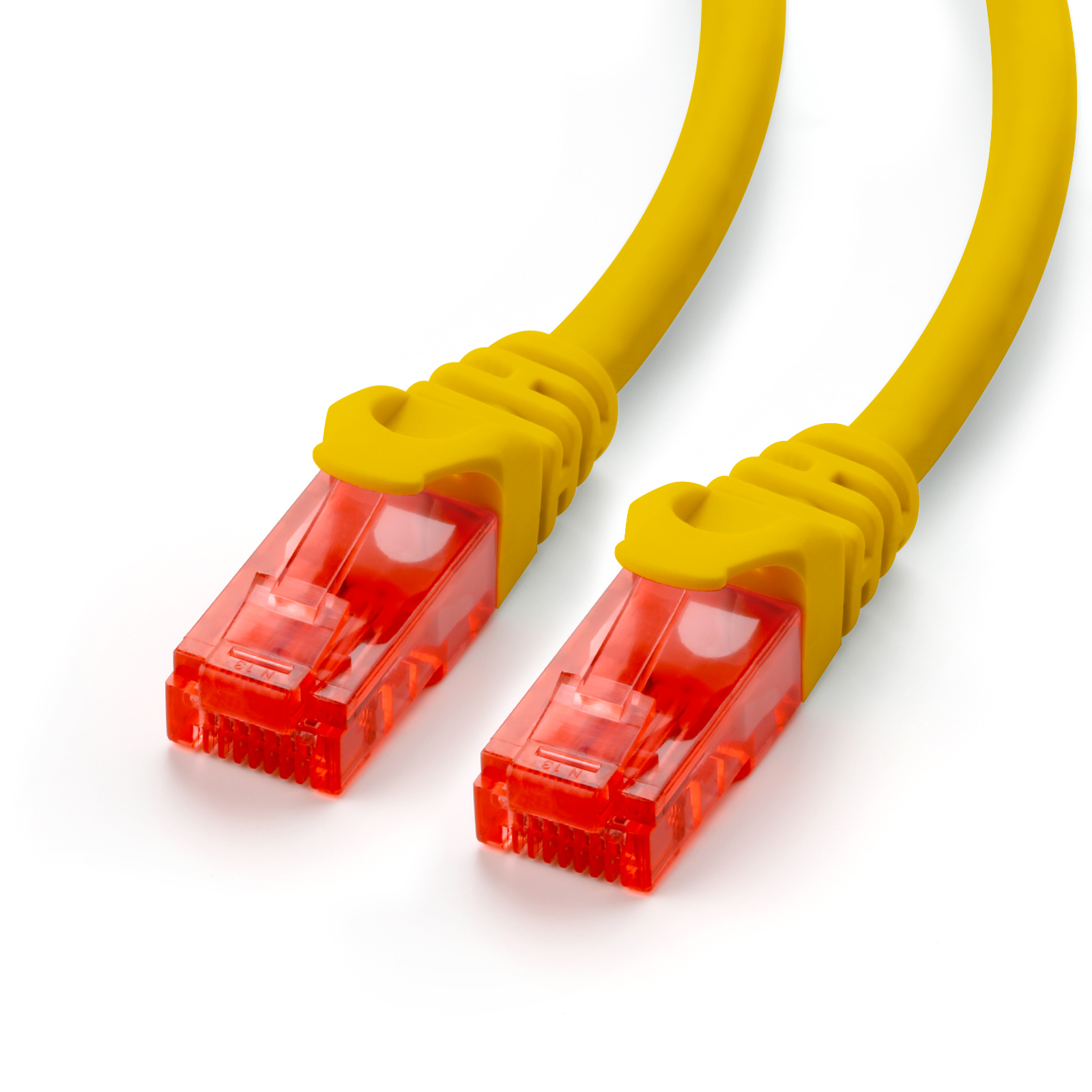 Kabel, gelb LAN 0,5m Patchkabel, Cat6 CSL