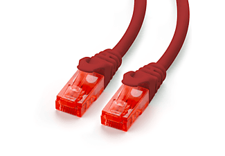 CSL 15m Patchkabel, Cat6 LAN Kabel, rot