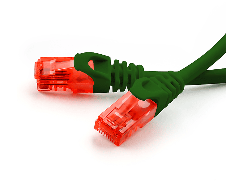 Kabel, 0,5m LAN Patchkabel, CSL Cat6 grün