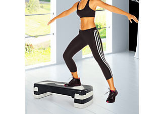 Step Fitness - HOMCOM ajustable, antideslizante, 3 niveles, 150kg, 80x31x20 cm