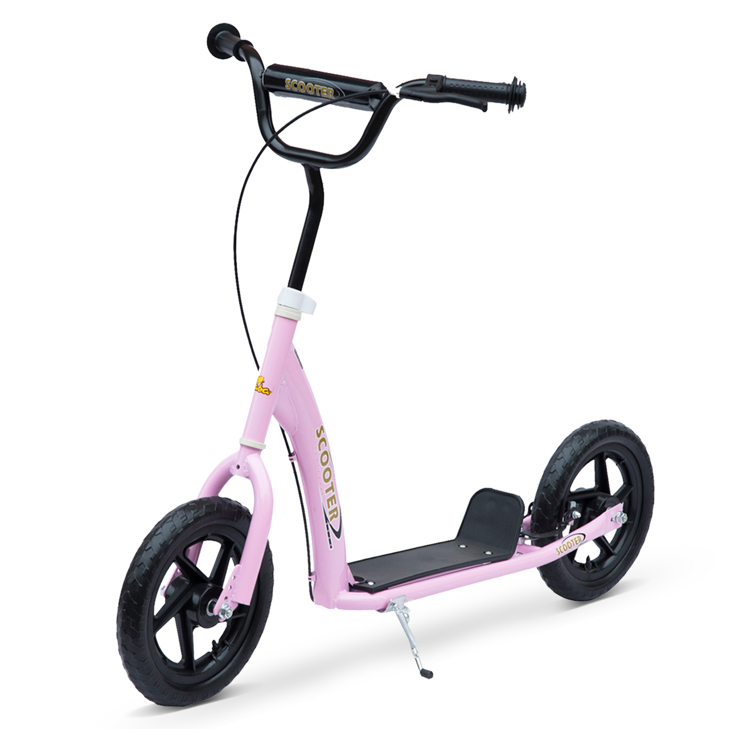 Patinete eléctrico - 120x52x(80-88)cm HOMCOM, 100,00 kg, Rosa