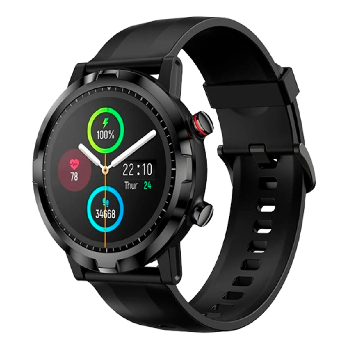 HAYLOU RT LS05S Smartwatch silikon, Schwarz