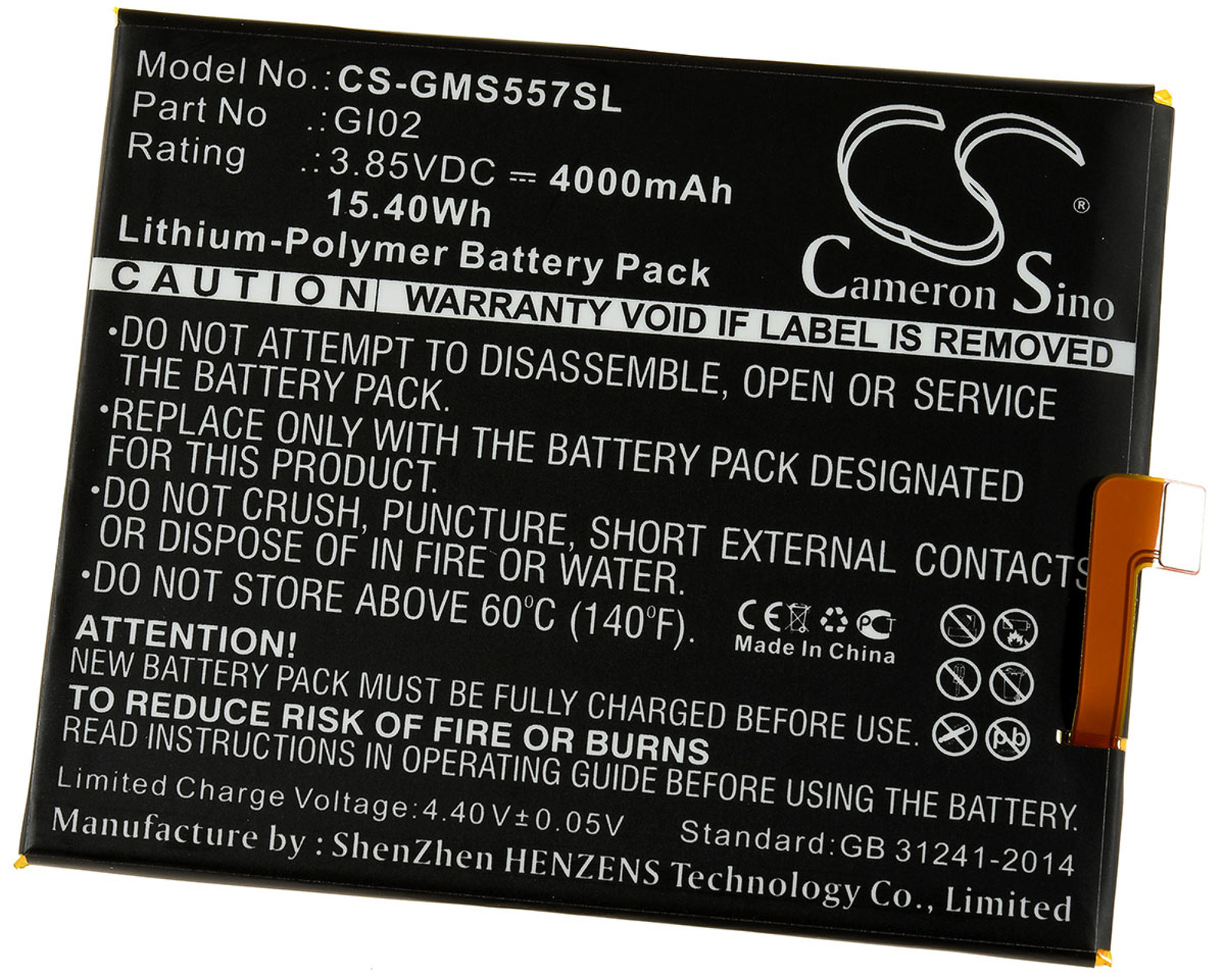 Gigaset POWERY für pro 3.85 Akku 4000mAh ME Akku, Li-Polymer Volt,