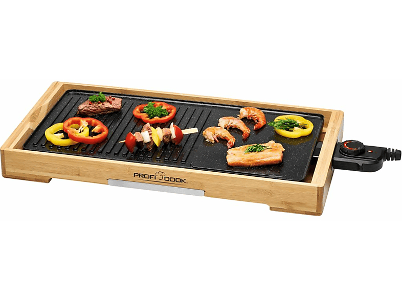 PROFICOOK 420225 Watt) Elektrogrill, Schwarz (2200