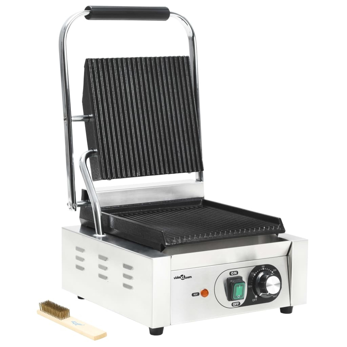 VIDAXL 50749 Volt) Tischgrill, (220 Silber