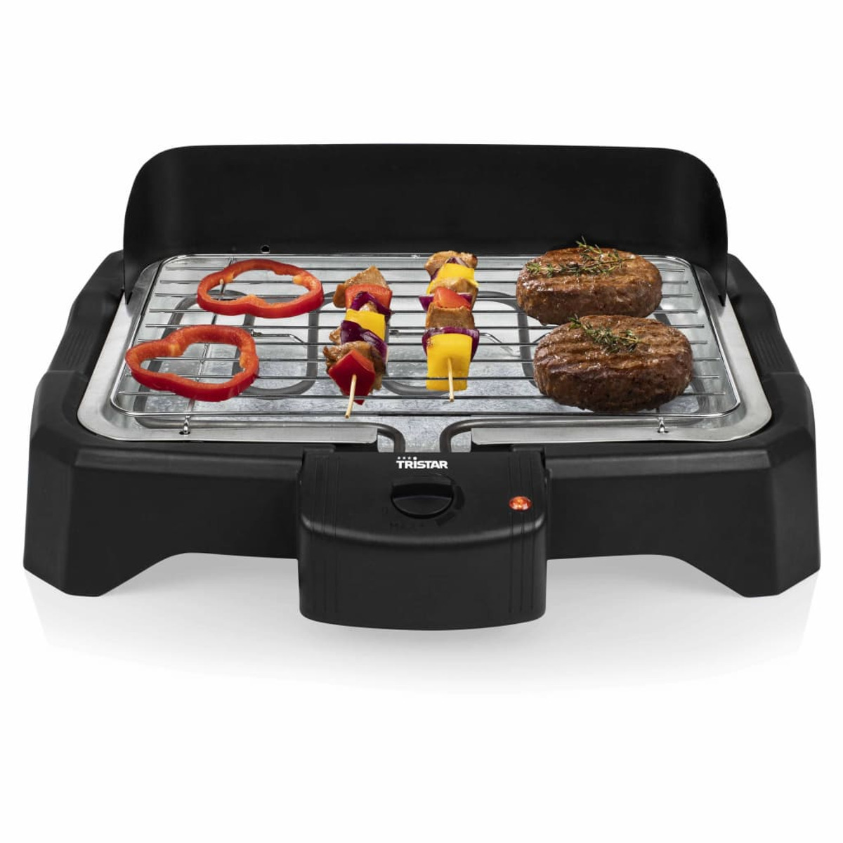 (2000 Schwarz 427145 Watt) TRISTAR Elektrogrill,