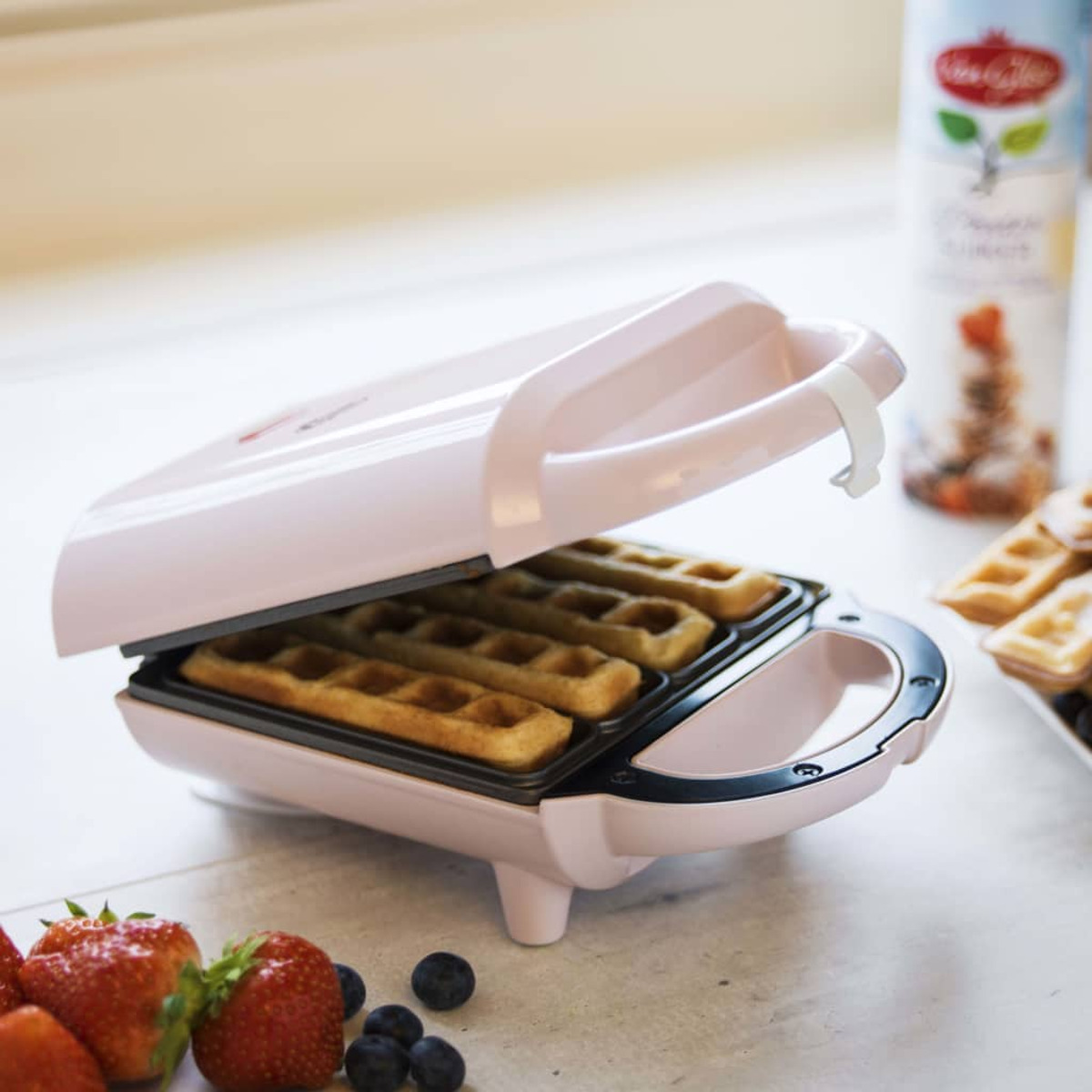 BESTRON 429305 Waffeleisen Rosa