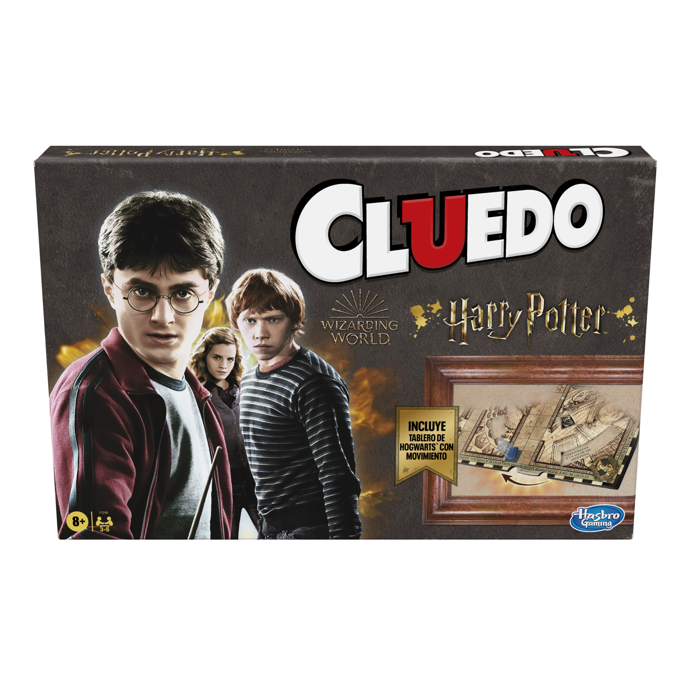 Juego Mesa Estrategia y descubrimiento cluedo harry potter 3 5 jugadores hasbro gaming. colectivo edad minima 8 años