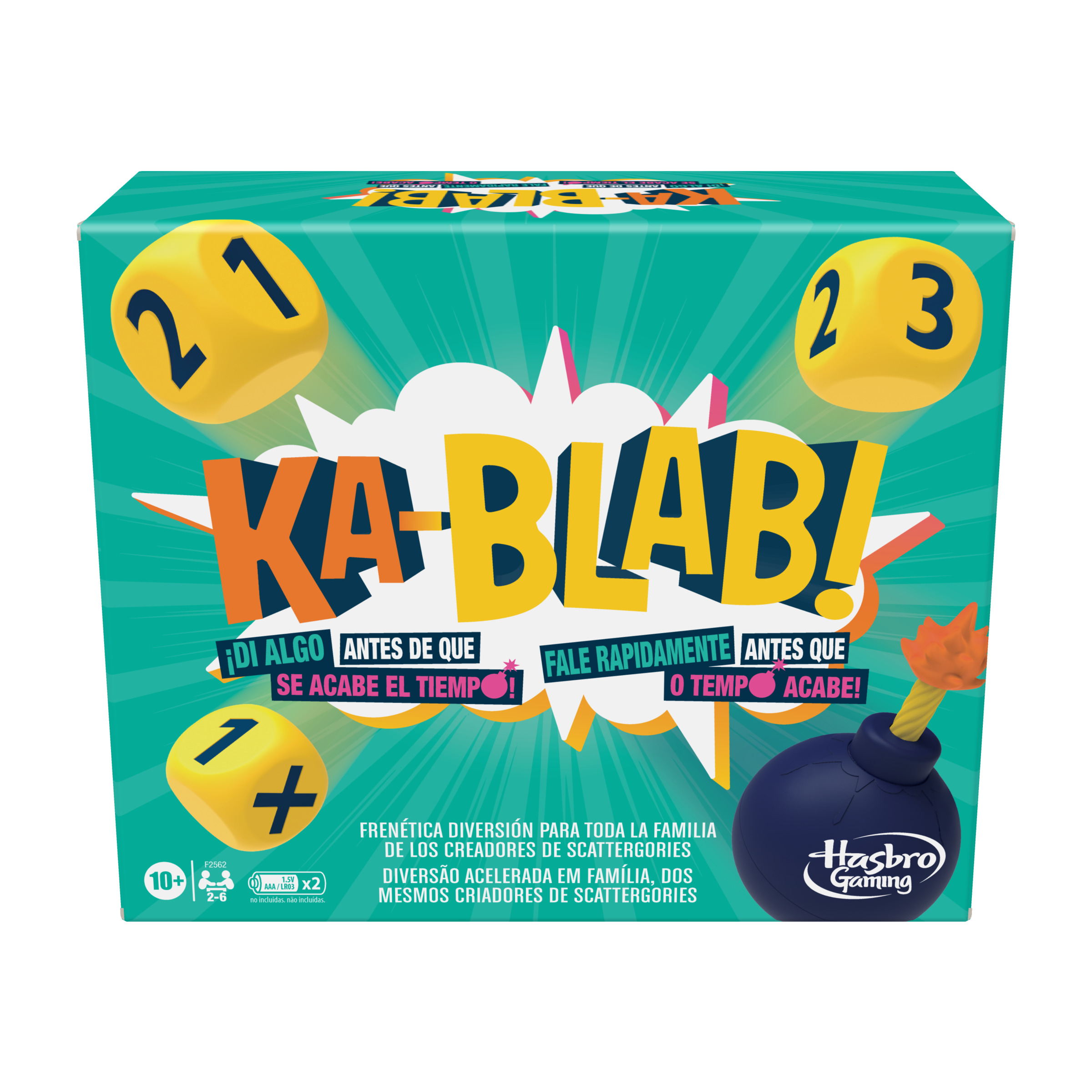 Juego Kablab Para familias niños y adolescentes de 10 años en adelante 26 jugadores los creadores scattergories mesa espt hasbro