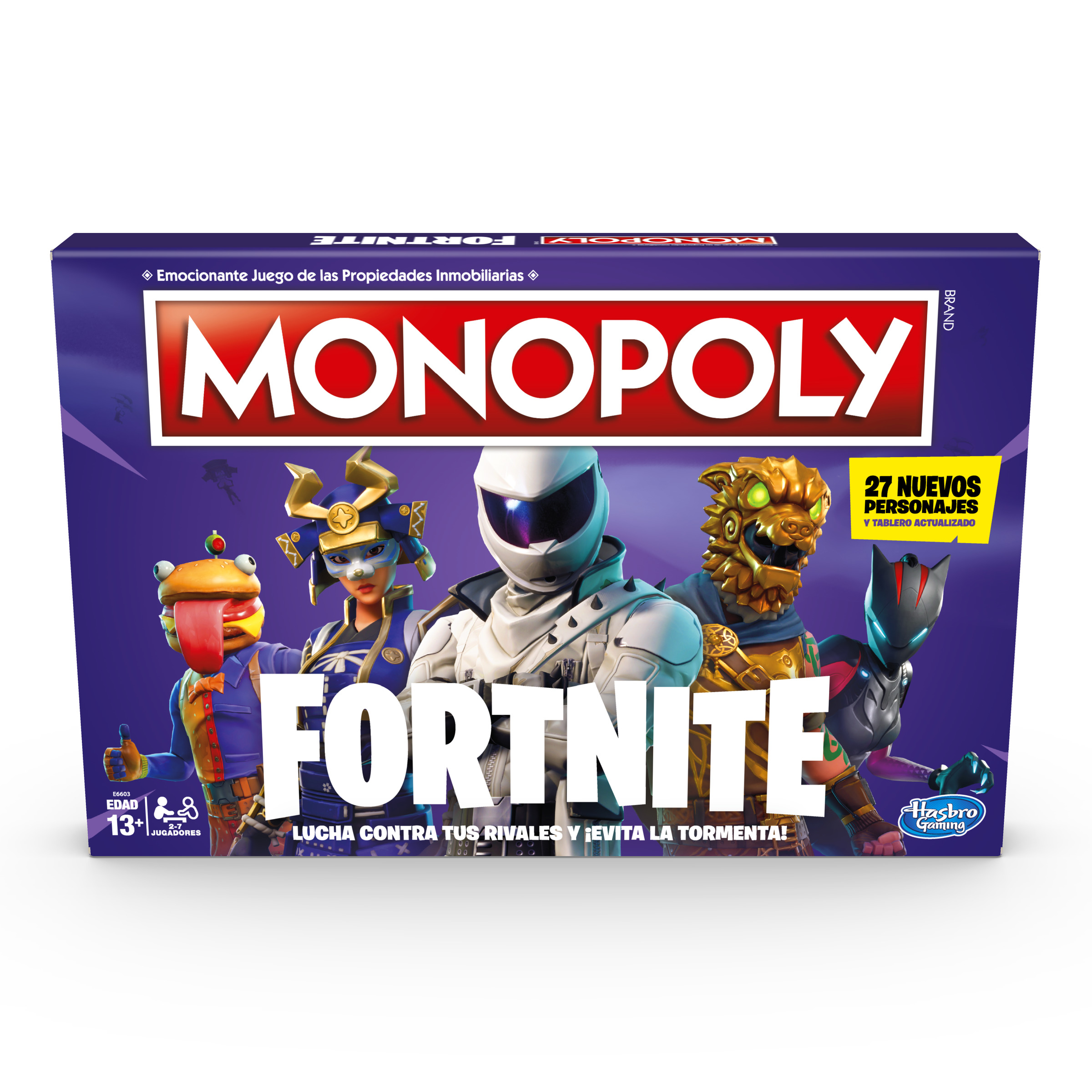 Juego de mesa - Monopoly Fortnite Nuevos Personajes - Versión en español MONOPOLY, 13 AÑOS+, Multicolor