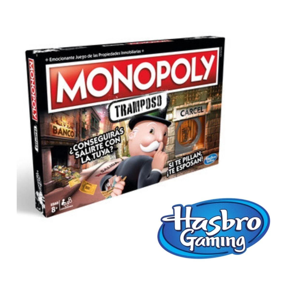 Juego de mesa - Monopoly Tramposo-Versión en español MONOPOLY, 8 AÑOS+, Multicolor