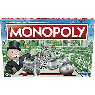 Juego de mesa  - Juego Monopoly Clásico- Versión en portugués MONOPOLY, 8 Años+, Multicolor