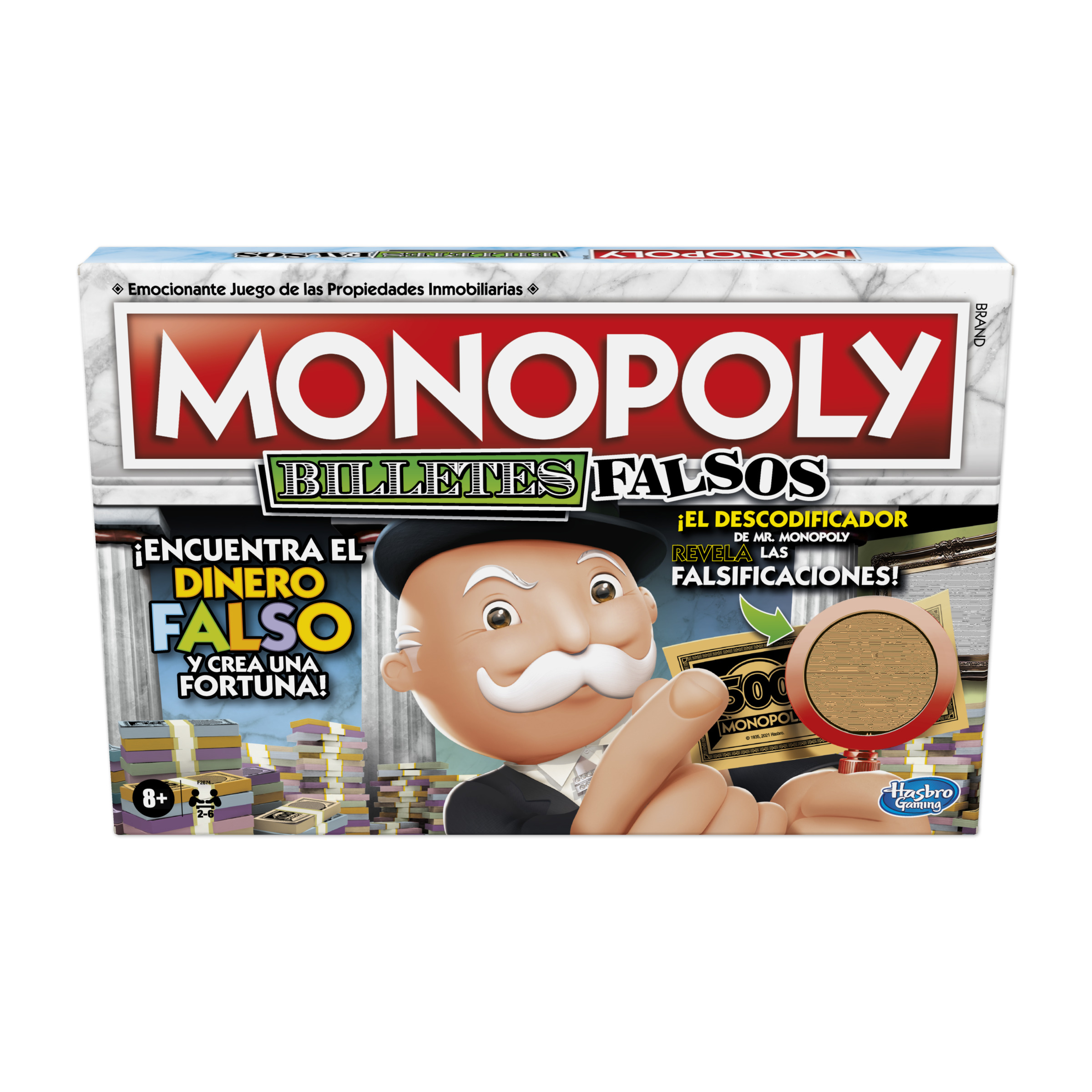 Juego de mesa - MONOPOLY CROOKED CASH - Versión en español MONOPOLY, 8 AÑOS+, Multicolor