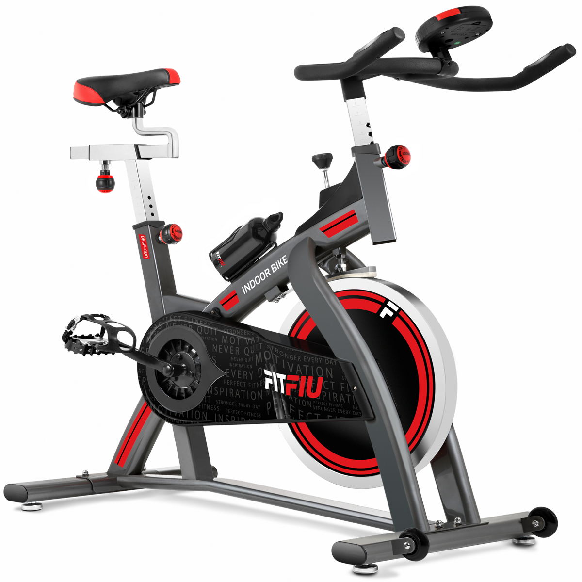 Fitfiu Fitness Besp300 bicicleta spinning besp24 profesional volante inercia pantalla lcd unisex adulto negro 24kg besp3