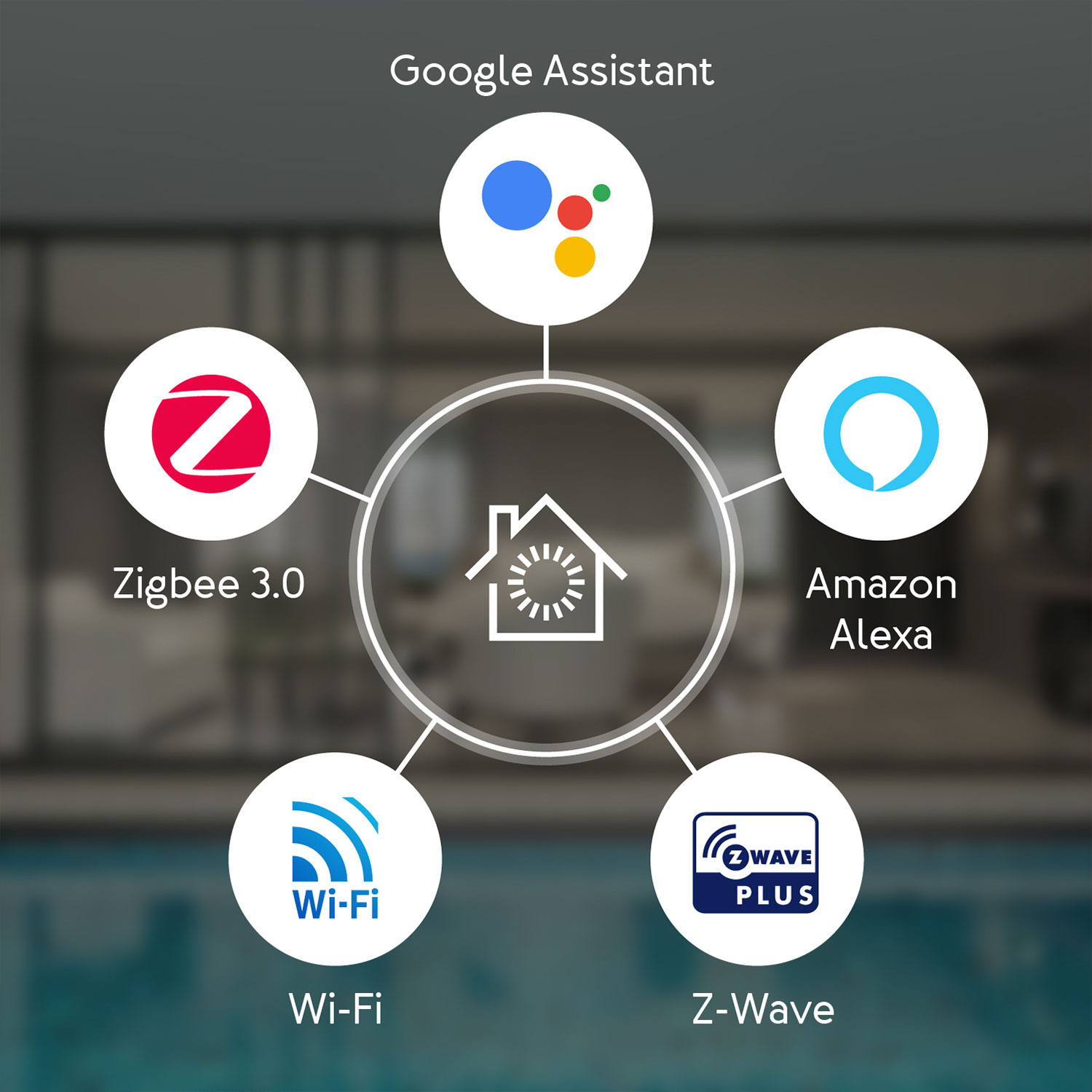Assistant, | Z-Wave, Plus, Amazon Z-Wave Hub, SmartThings Hub Hub Smart AEOTEC Works Home as WLAN Google SMARTTHINGS Alexa, Smart Weiß Home Zigbee,