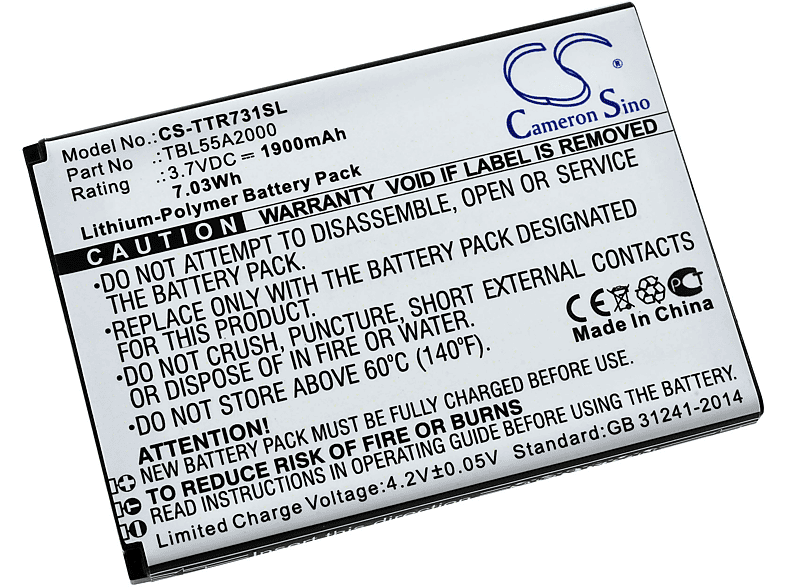 TP-Link Akku M7350 Akku, POWERY Li-Ion Volt, 1900mAh f. 3.7 V.4.0