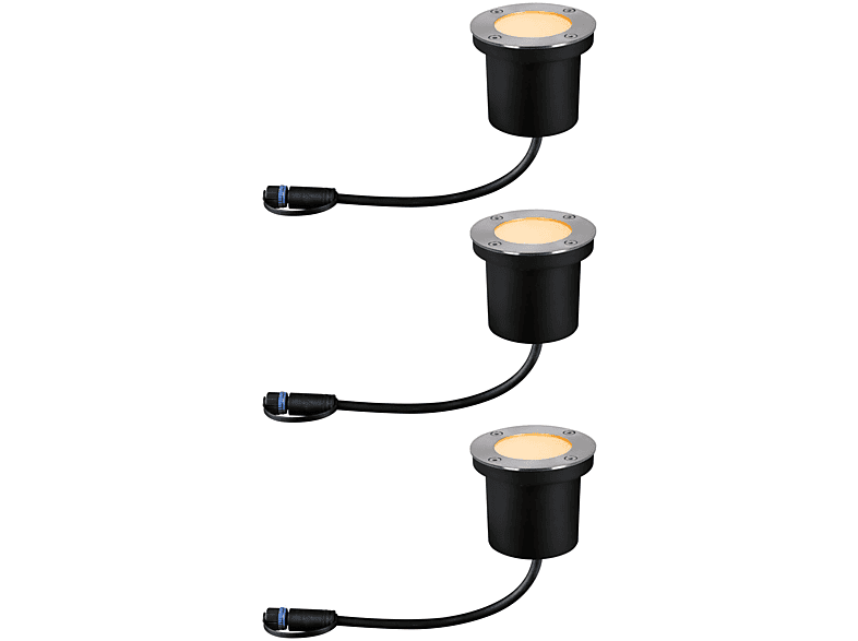 LICHT PAULMANN Plug Shine (94717) & Bodeneinbauleuchte Warmweiß LED