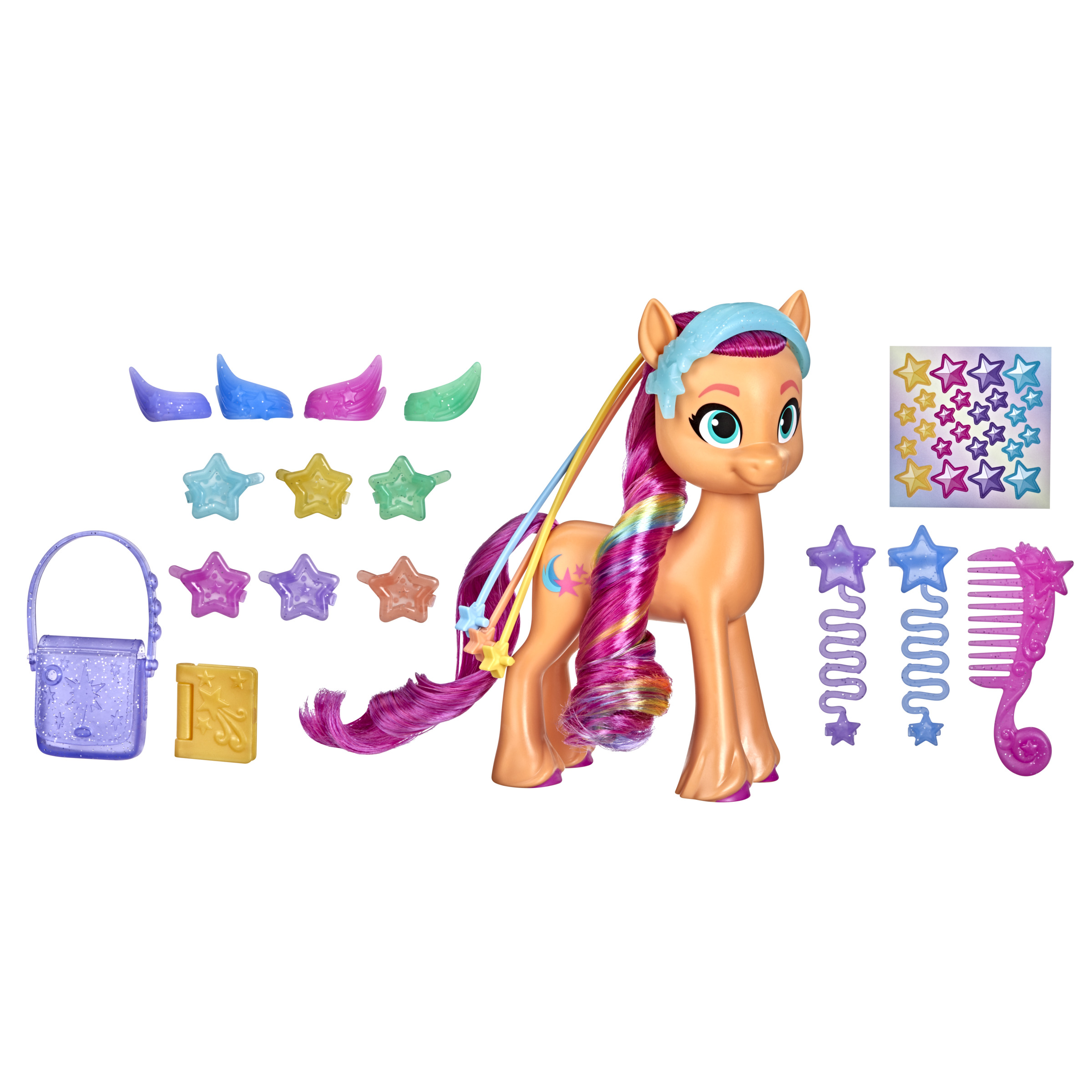 MY LITTLE PONY My Little - A Generation Figura New Starscout Pony: Sunny mágicos Peinados