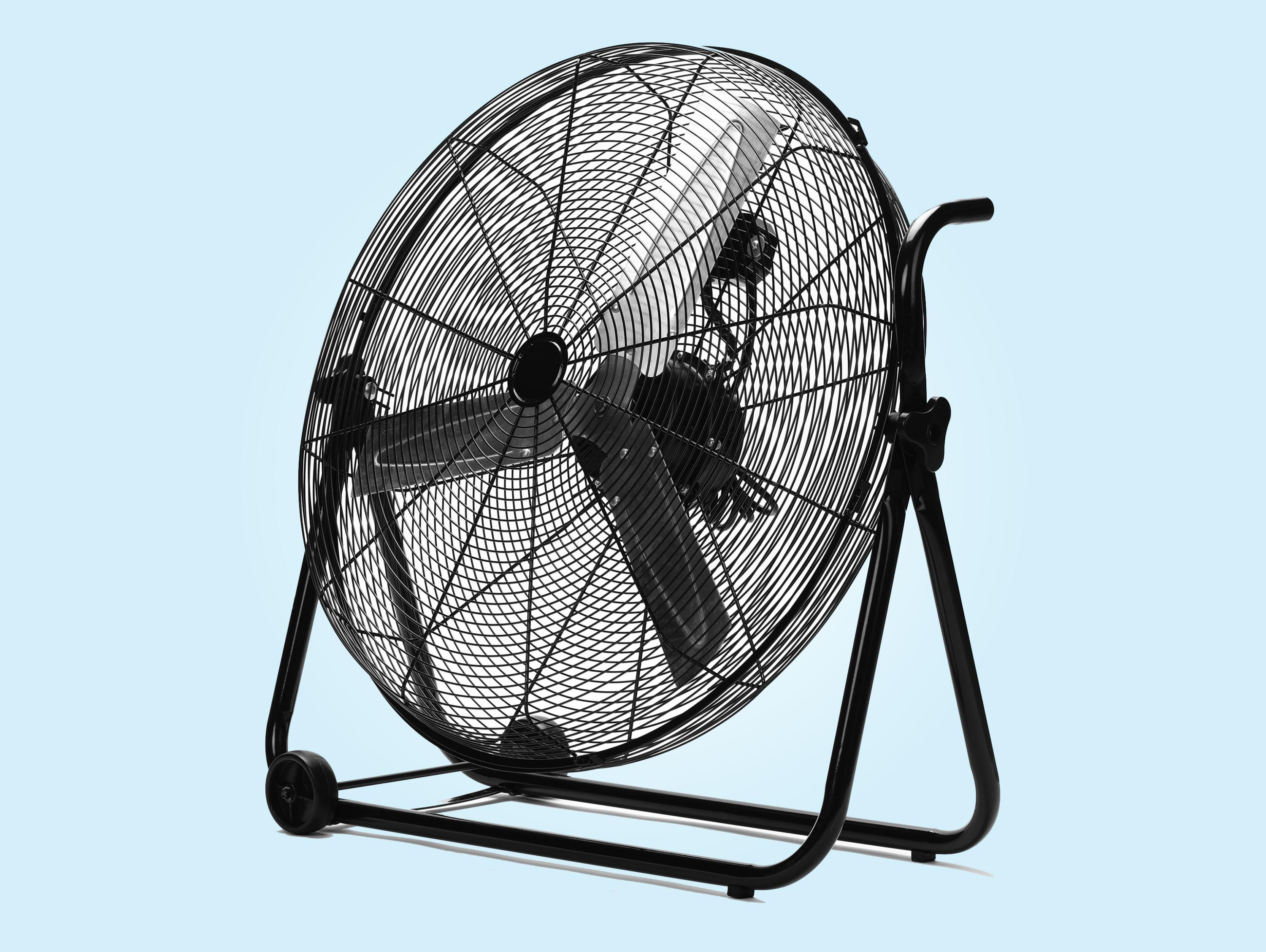 Ventilador de suelo - PURLINE VENTY IND 160, 160 W, 3 velocidades, Negro