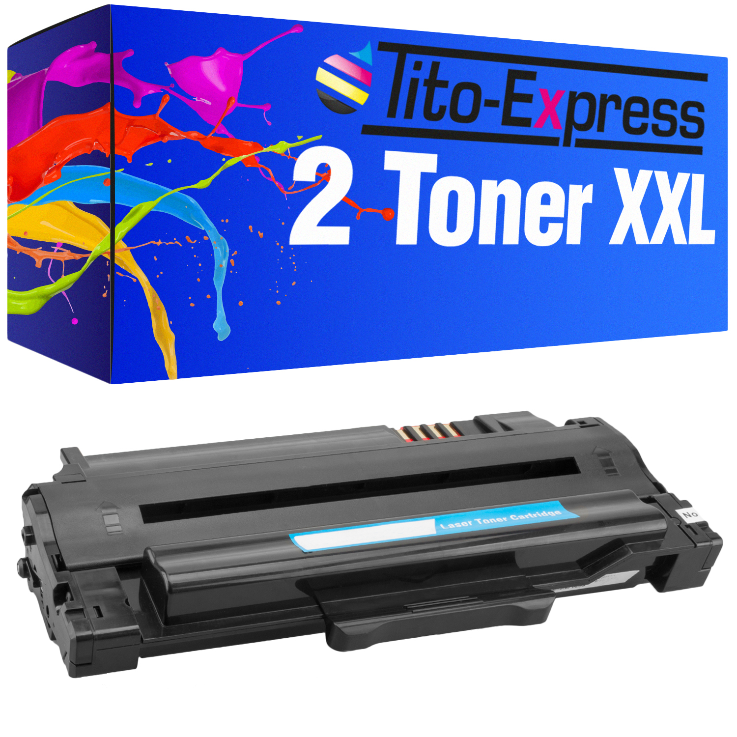 Toner TITO-EXPRESS Toner black PLATINUMSERIE ersetzt (SU758A) Samsung 2 ML-1910 MLT-D1052L