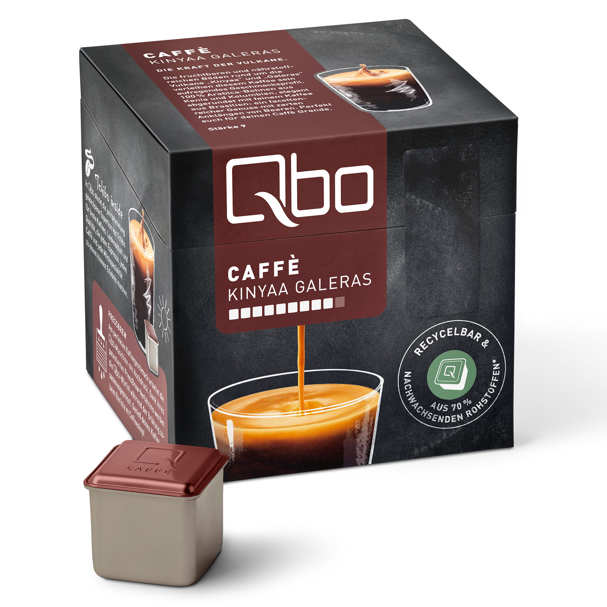 TCHIBO QBO 520926 Caffè Kinyaa Kaffeekapseln St. (Tchibo Pack 216 Kapselsystem) XXL Galeras Qbo