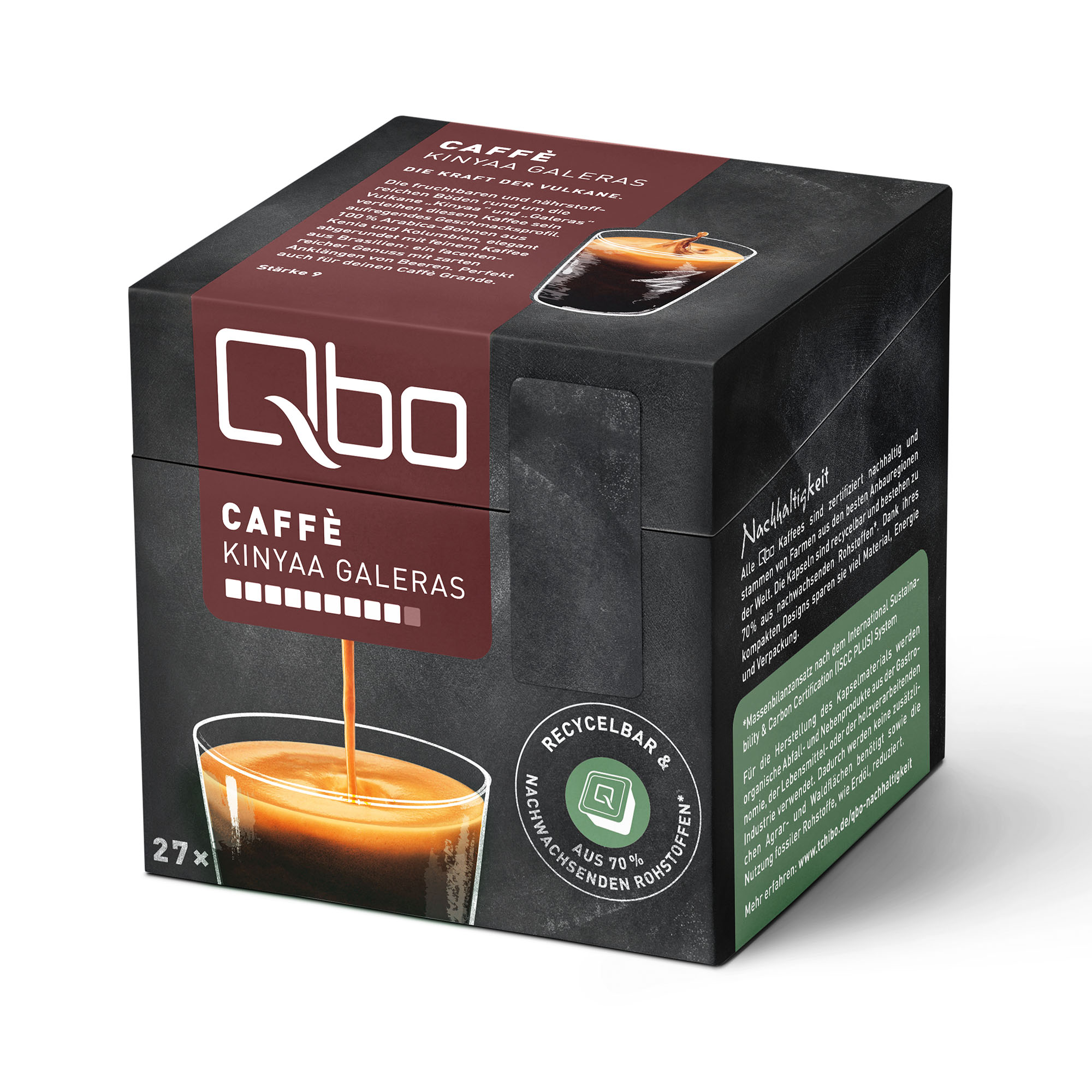 TCHIBO QBO 520926 Qbo Galeras (Tchibo Kaffeekapseln XXL Pack Kinyaa St. Caffè 216 Kapselsystem)