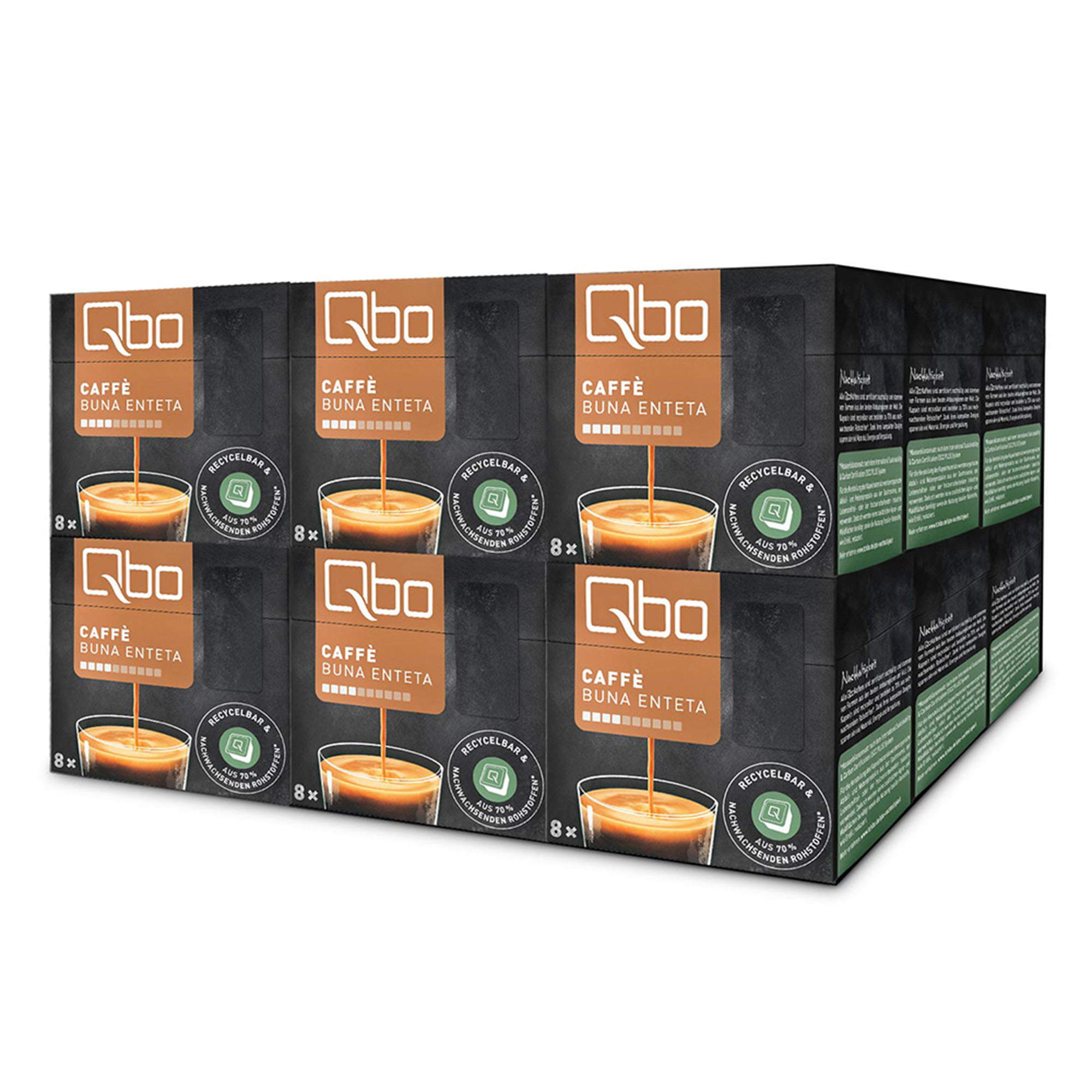 TCHIBO QBO Qbo Kapselsystem) Pack Enteta Kaffeekapseln (Tchibo 144 XXL St. 520912 Buna Caffè