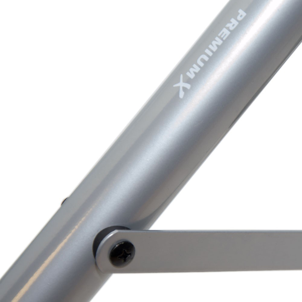 PREMIUMX Dreibein-Stativ BASIC Ständer 3x ALU Ø Silber Standfuß, SAT Silber 120cm Stahl-Heringe Tripod 35mm